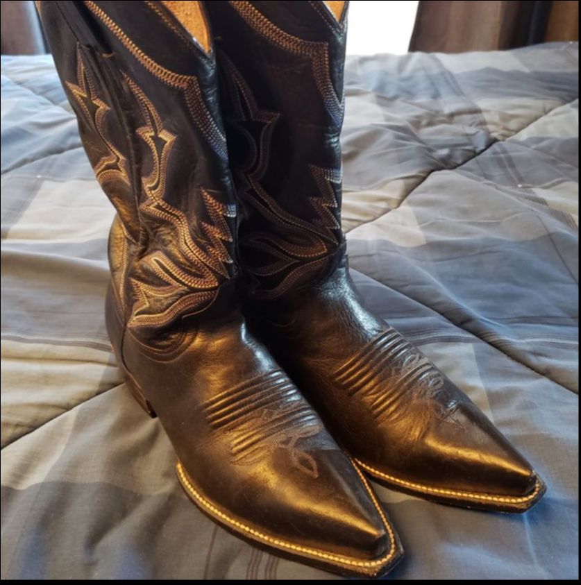 Botas Vaqueras Negras seminuevas 
